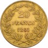 20 Francs Belges - Leopold I Tête nue
