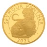 Pièce en or proof d'1 once Beasts Tudor - Panthère de Seymour 2022 dans son coffret de présentation