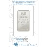 1 once lingotin de platine pur 999.5 - PAMP Suisse Lady Fortuna