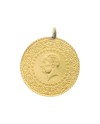 Ceyrek Altin Cumhuriyet Pièce d'or turque 916 or environ. 1,82 grammes oeillet divers.