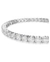 Bracelet Swarovski Matrix Tennis 5724480 coupe ronde, blanc, rhodié, taille M