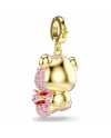 Swarovski Idyllia Charm plaqué or 5738357 Rose Teddy Fraise