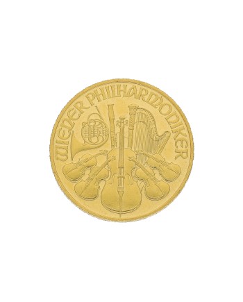 Pièce d'or Philharmonique de Vienne 1/4 once d'or fin 999,9 GM-0.25UZ-WPH-LTO
