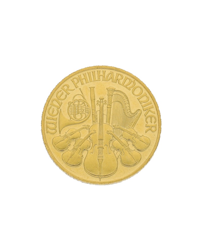 Pièce d'or Philharmonique de Vienne 1/4 once d'or fin 999,9 GM-0.25UZ-WPH-LTO