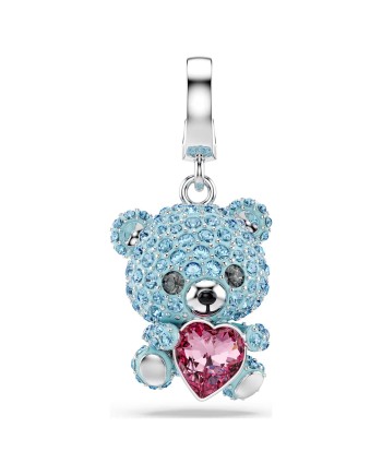 Swarovski Idyllia Charm 5750253 Différentes coupes, teddy, bleu, rhodié