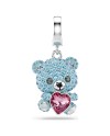 Swarovski Idyllia Charm 5750253 Différentes coupes, teddy, bleu, rhodié