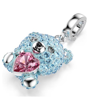 Swarovski Idyllia Charm 5750253 Différentes coupes, teddy, bleu, rhodié