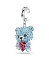 Swarovski Idyllia Charm 5750253 Différentes coupes, teddy, bleu, rhodié