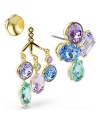 Boucles d'oreilles Swarovski Gema Earring Jackets Différentes coupes, multicolores, 18 carats G