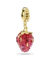 Swarovski Charm Idyllia 5743136 Fraise, différentes coupes, plaqué or