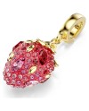 Swarovski Charm Idyllia 5743136 Fraise, différentes coupes, plaqué or
