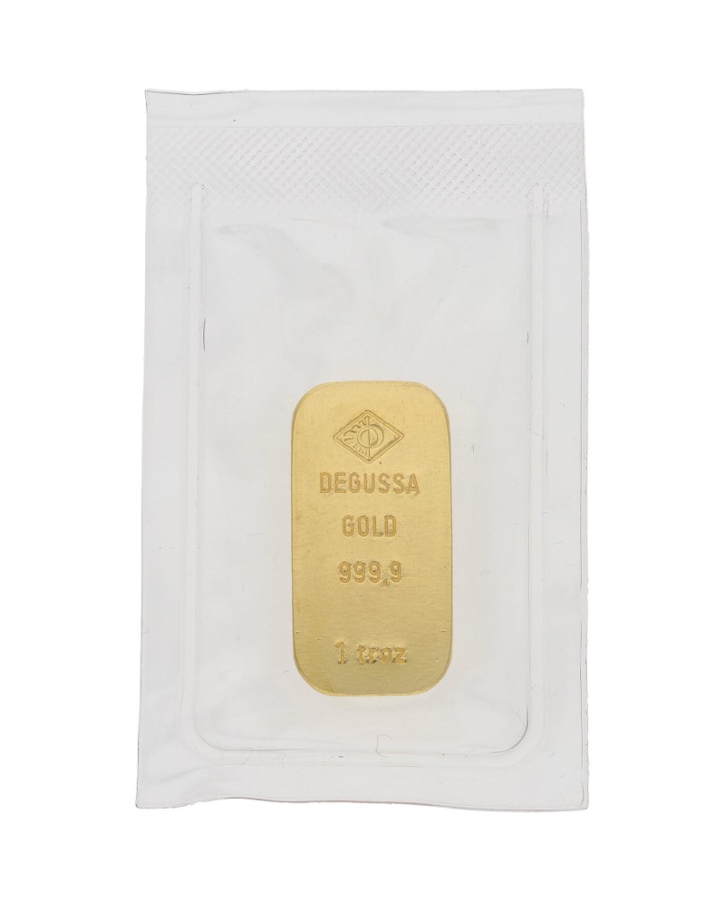 Lingot d'or Degussa 1 once d'or fin 999,9 barres de cercueil GB-2026-01-1oz