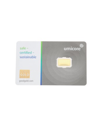 Lingot d'or Umicore 999,9 or fin 1 gramme GB-2025-109-1g