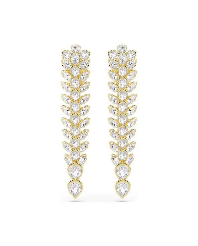Boucles d'oreilles pendantes Swarovski Idyllia 5723138, différentes coupes, longues, blanc, doré