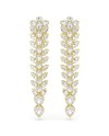 Boucles d'oreilles pendantes Swarovski Idyllia 5723138, différentes coupes, longues, blanc, doré