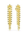 Boucles d'oreilles pendantes Swarovski Idyllia 5723138, différentes coupes, longues, blanc, doré