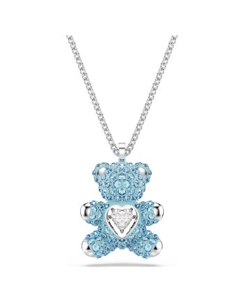 Swarovski Collier Teddy 5737620 Bleu, Métal rhodié