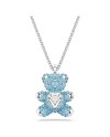 Swarovski Collier Teddy 5737620 Bleu, Métal rhodié