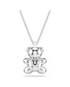 Swarovski Collier Teddy 5737620 Bleu, Métal rhodié