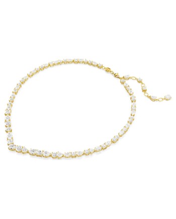 Collier Swarovski Mesmera 5743826 Différentes coupes, blanc, plaqué or
