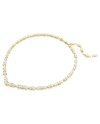 Collier Swarovski Mesmera 5743826 Différentes coupes, blanc, plaqué or