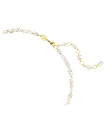 Collier Swarovski Mesmera 5743826 Différentes coupes, blanc, plaqué or