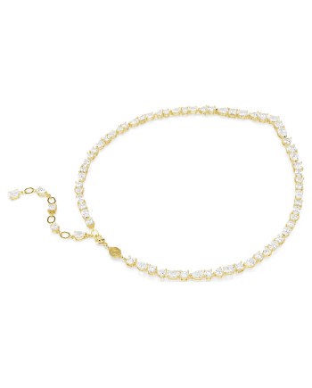 Collier Swarovski Mesmera 5743826 Différentes coupes, blanc, plaqué or