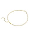 Collier Swarovski Mesmera 5743826 Différentes coupes, blanc, plaqué or