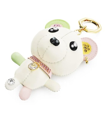 Breloque de sac à main Swarovski Teddy 5734069 ours, multicolore, plaqué or