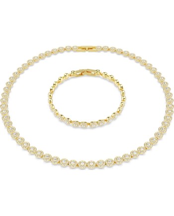 Swarovski Una Angelic Set, taille ronde 5720506 Blanc, plaqué or