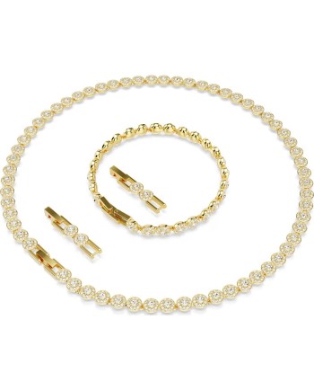 Swarovski Una Angelic Set, taille ronde 5720506 Blanc, plaqué or