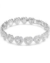 Bracelet Swarovski Angelic 5720860 blanc, rhodié, cristaux