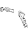 Bracelet Swarovski Angelic 5720860 blanc, rhodié, cristaux