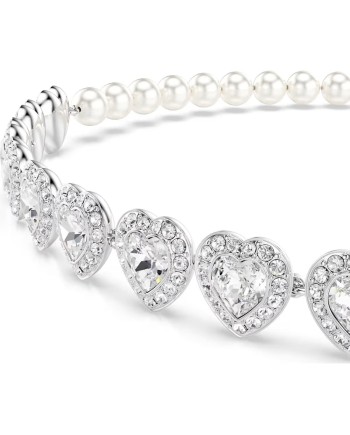 Swarovski Angelic Collier 5720861 Perle de Cristal, Blanc, Plaqué Rhodium