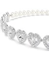 Swarovski Angelic Collier 5720861 Perle de Cristal, Blanc, Plaqué Rhodium