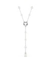 Collier Swarovski Y 5720855 perle de cristal, blanc, plaqué rhodium