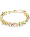 Bracelet Tennis Swarovski Gema 5705808 Différentes coupes, plaqué or, taille