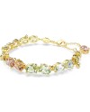 Bracelet Tennis Swarovski Gema 5705808 Différentes coupes, plaqué or, taille
