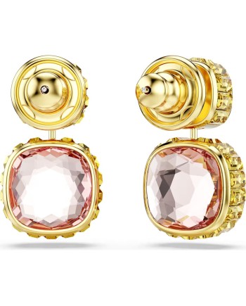 Boucles d'oreilles Swarovski Chroma Drop 5692492 taille coussin, plaqué or