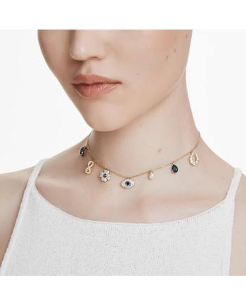 Collier Symbolica 5692164 Lune, symbole de l'infini, trèfle porte-bonheur, symbole de l'oeil Hu