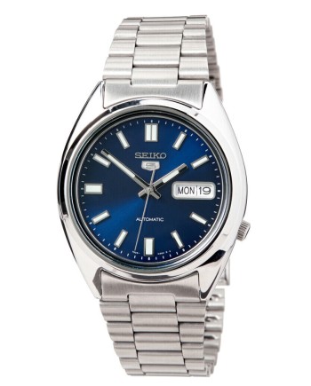 Montre Seiko SNXS77K1 5 Sports pour femme, automatique, acier inoxydable, bleu