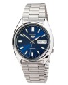 Montre Seiko SNXS77K1 5 Sports pour femme, automatique, acier inoxydable, bleu