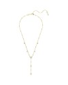 Collier Swarovski Y Imber 5684510 coupe ronde, motif dispersé, blanc, or