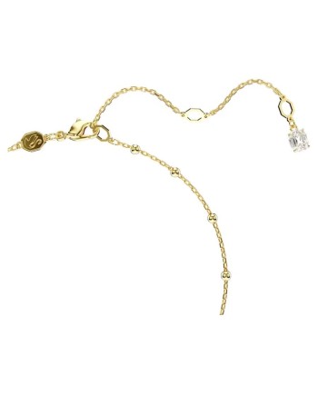 Collier Swarovski Y Imber 5684510 coupe ronde, motif dispersé, blanc, or