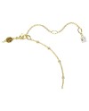 Collier Swarovski Y Imber 5684510 coupe ronde, motif dispersé, blanc, or