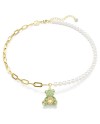 Swarovski Collier Teddy 5669162 Ours, Vert, Multicolore, Couche en Alliage Doré