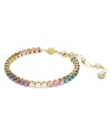 Swarovski 5685691 Bracelet Matrix Round Cut, multicolore, plaqué or