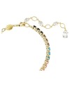 Swarovski 5685691 Bracelet Matrix Round Cut, multicolore, plaqué or