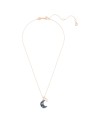 Swarovski Collier 5671585 Luna Pendentif Lune, Multicolore, Alliage Or Rose