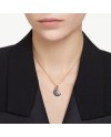 Swarovski Collier 5671585 Luna Pendentif Lune, Multicolore, Alliage Or Rose